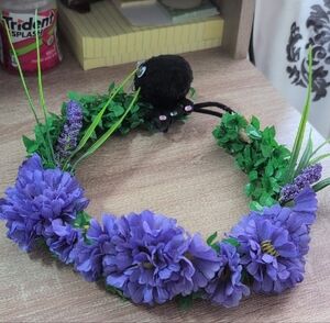DIY Purple Floral Headband